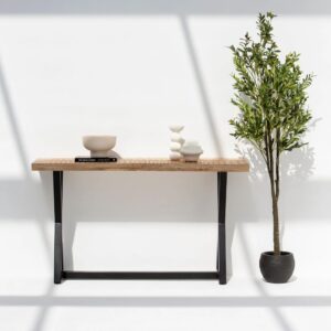 Wooden X Legs Console