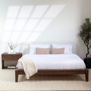 Yume Joinery Dark Wood Platform Bed