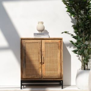 Rattan Two Doors Sideboard/Cabinet