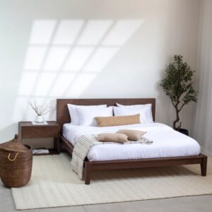 Kohana Rajasthani Eoinery Dark Wood Bed