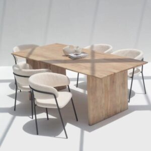 Solana Mango Wood Flat Legs Dining Table
