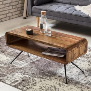 Solid wood coffee table