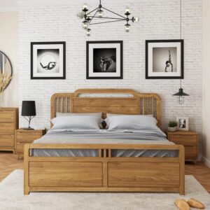 Solid Wood Bed