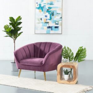 Purple Velvet Chair