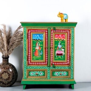 Wooden Handpainted Cabinet