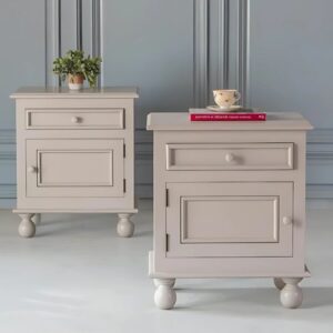 Wooden Seaside Bedside Table