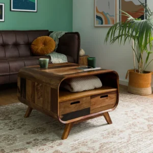 Solid Wood Coffee Table with Storage