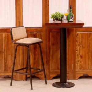 Traditional Handmade Wooden Bar Chair