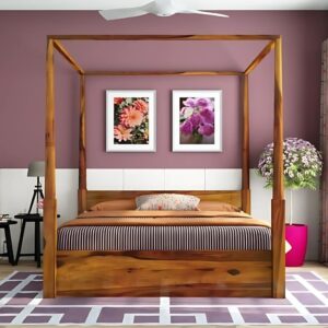 Wooden Mango Poster bed