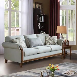Solid Sonma Droll Upholstered Sofa