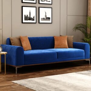 Wooden Seater Fabric Sofa