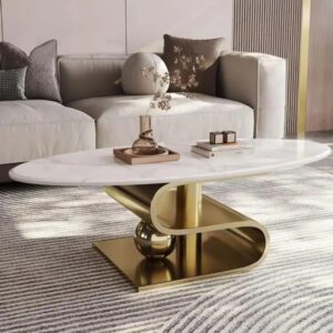 Modern Center Metal Coffee Table