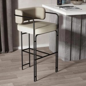 Modern Metal Square Bar Chair