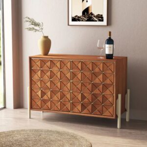 Wooden Artistic Modern Mango Wood In Sideboard