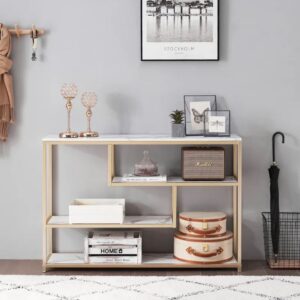 Wooden Artistic Metal Console Table