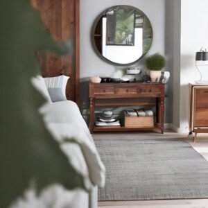 Handmade Mango Wood Console Table with 3 Drawers