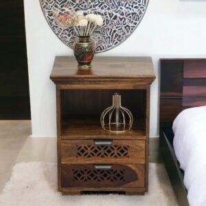 Sheesham Wood Bedside Table
