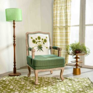 Wooden Artistic Teak Wood Armchair