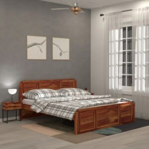Wooden Artistic Handcrafted  King Size Bed