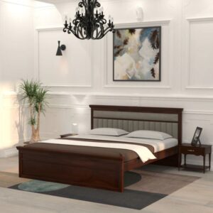 Wooden Artistic Handcrafted Wooden Bed