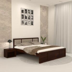 Wooden Artistic Handcrafted king without storage