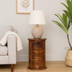 Modern 3 Drawer Side Table