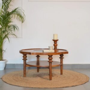 Wooden 4 Leg Coffee Table