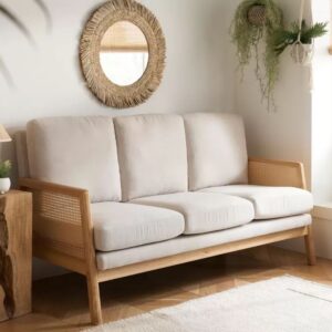 Handcrafted 3 Seater Cane Chair Sofa