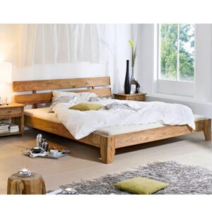 Wooden Artistic Modern Leg Style Bed