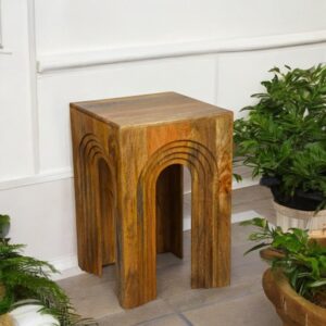 Wooden Handcarving Side Table