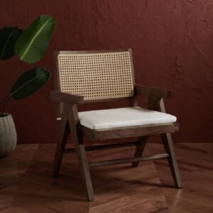 Solid Wood Cane Chair for Stylish Indian Homes