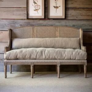 Cane Wooden Daybed Sofa
