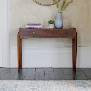 Unique Mango Wood Console Table with Drawer