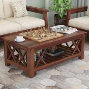 Wooden Handcrafted Sheesham Wood Coffee Table Furniture
