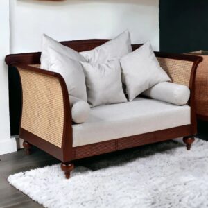 Handcrafted Cane Mango Wooden Sofa Chair